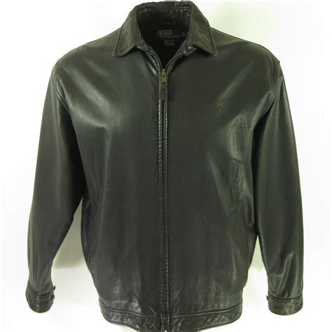 ralph lauren leather jacket made in china